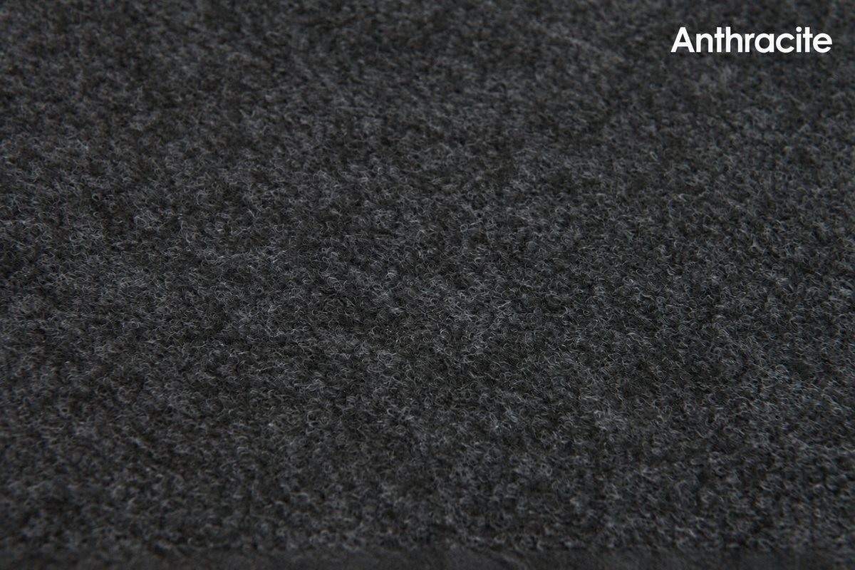 Anthracite 4 way stretch van carpet lining sample