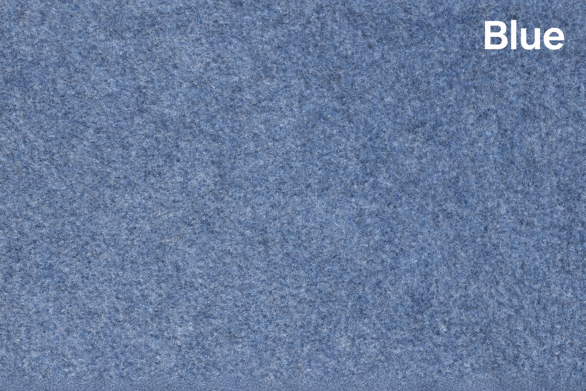 Blue 4 way stretch van carpet lining sample