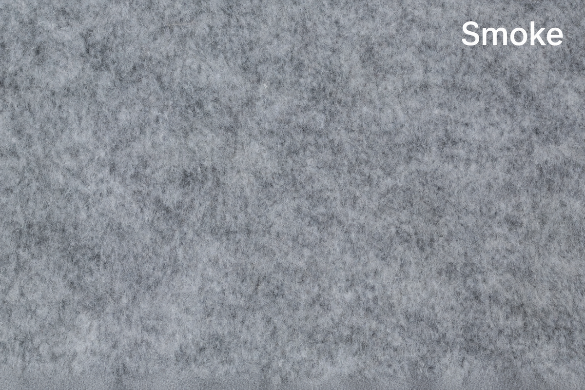 Smoke 4 way stretch van carpet lining sample
