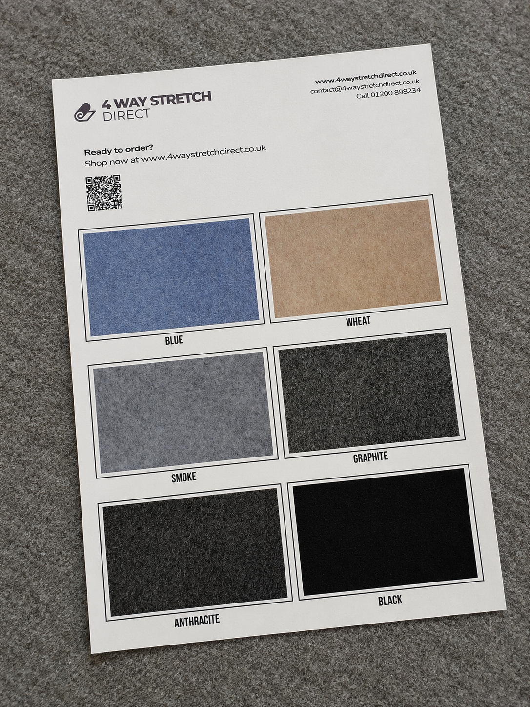Free 4 Way Stretch Carpet Lining Samples | Try Before You Buy